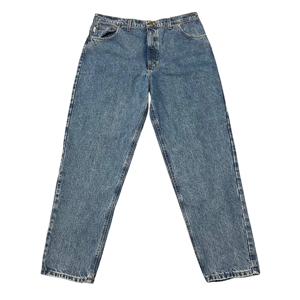 Vintage 90s Carhartt Jeans Mens 40x32 Deadstock Made in USA Denim WU8598 Blue